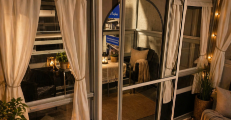 Skjutdörr till eurotents