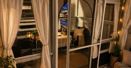 Skjutdörr till eurotents