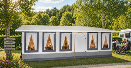 Förtält 10 Eurotents embla 6+ i dagsljus