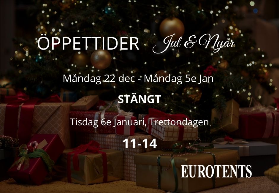 Öppettider jul och nyår