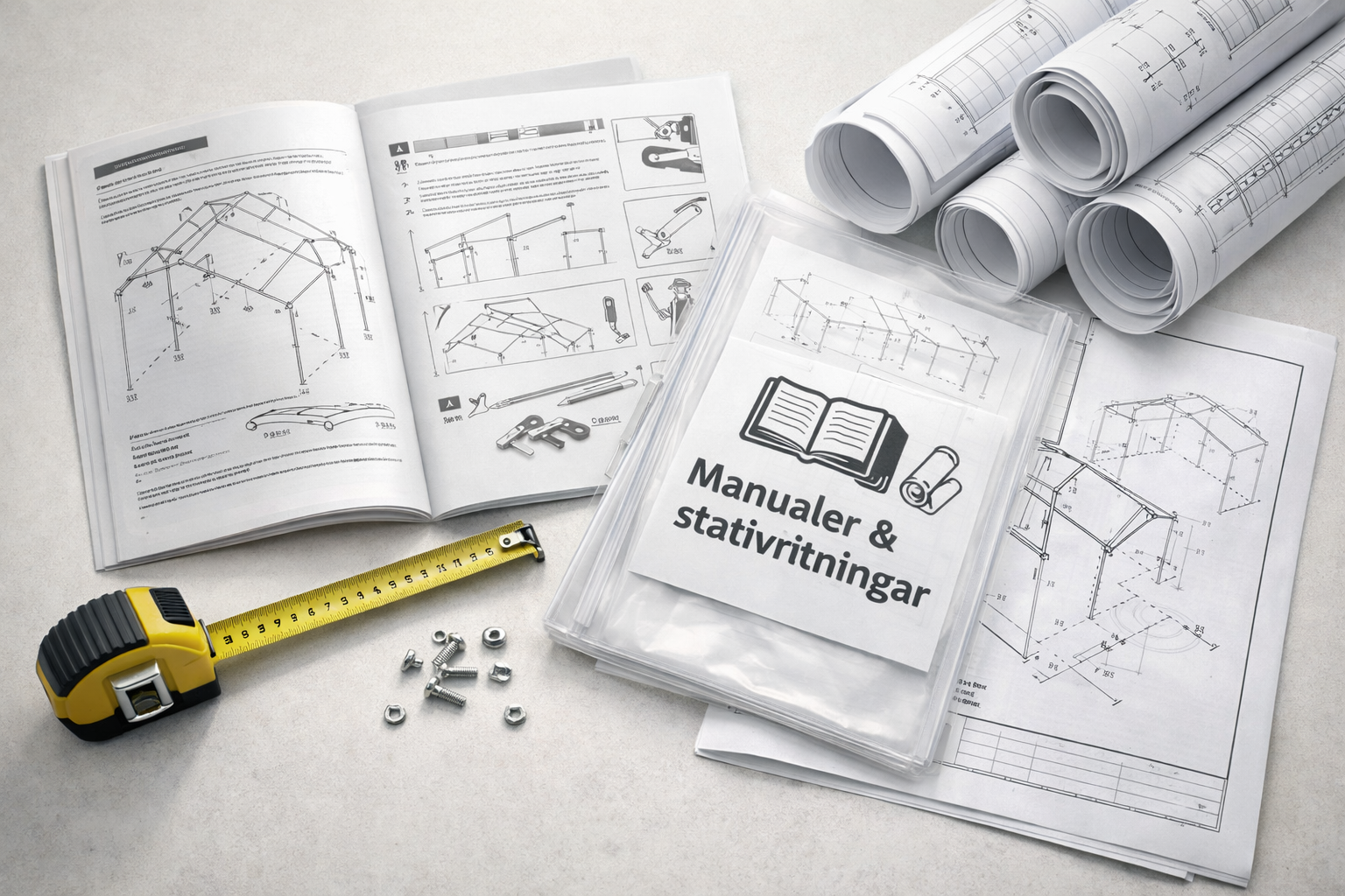 Stativritningar och tekniska underlag